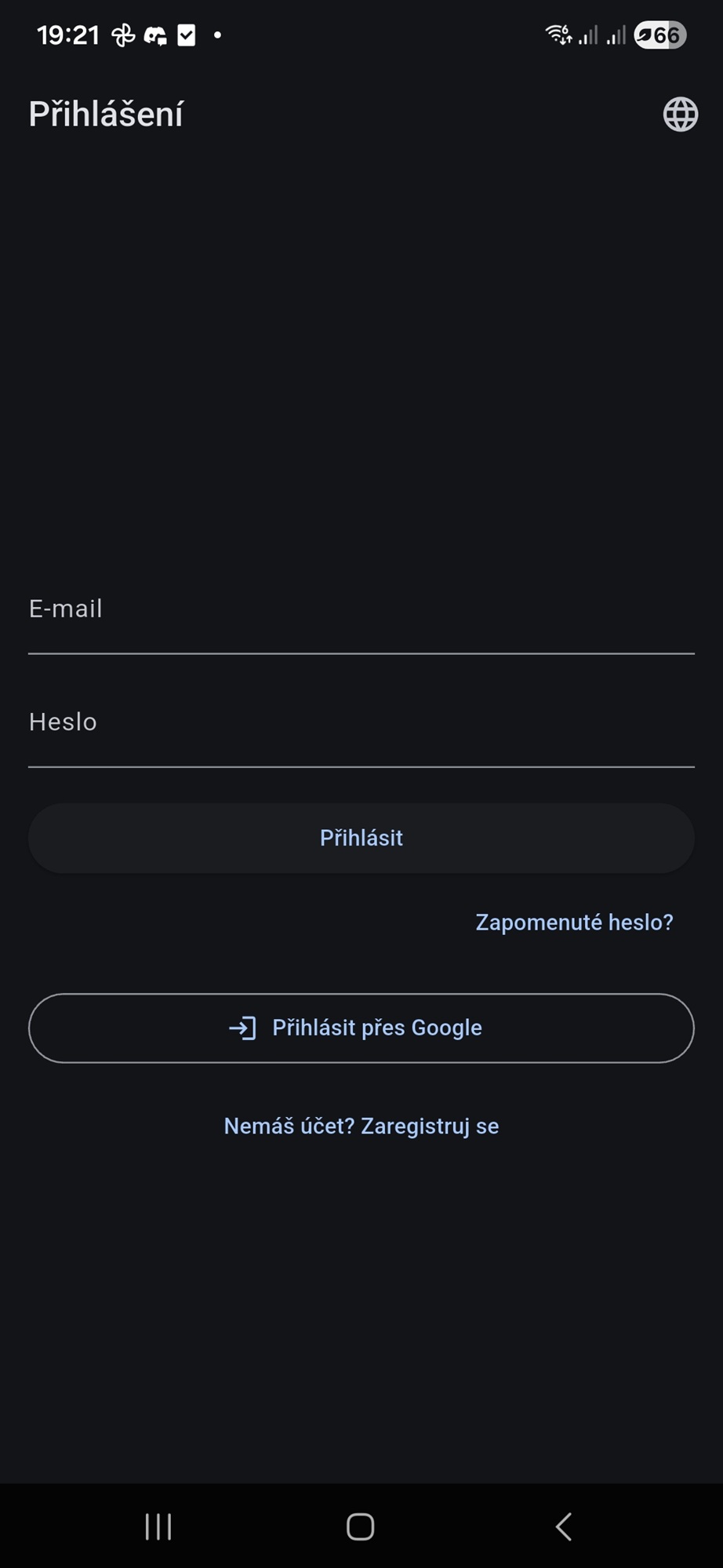 Přihlášení – CupNation