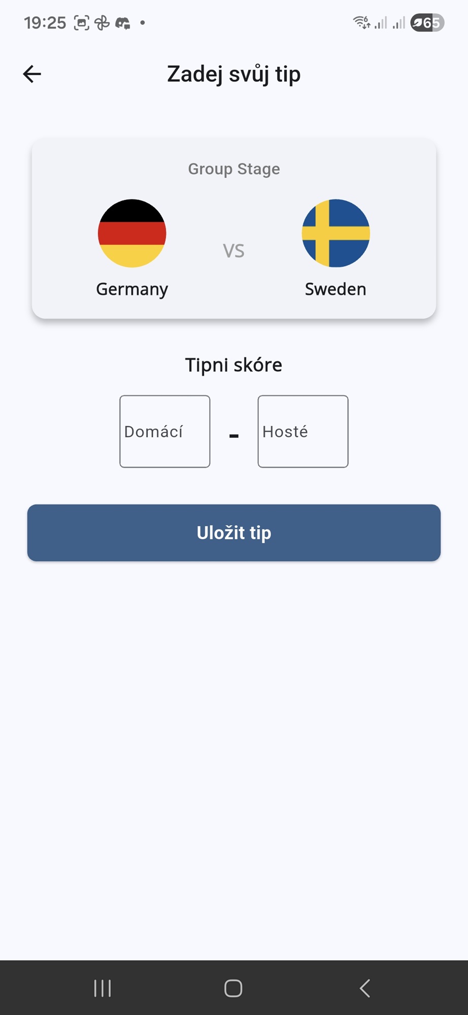 Zadej svůj tip – CupNation